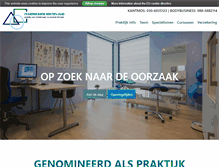 Tablet Screenshot of fysiotherapiehoutenzuid.nl